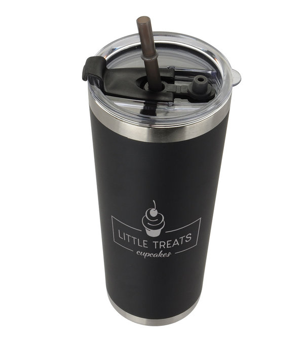 20 Oz. Dual Lid Tumbler with Straw