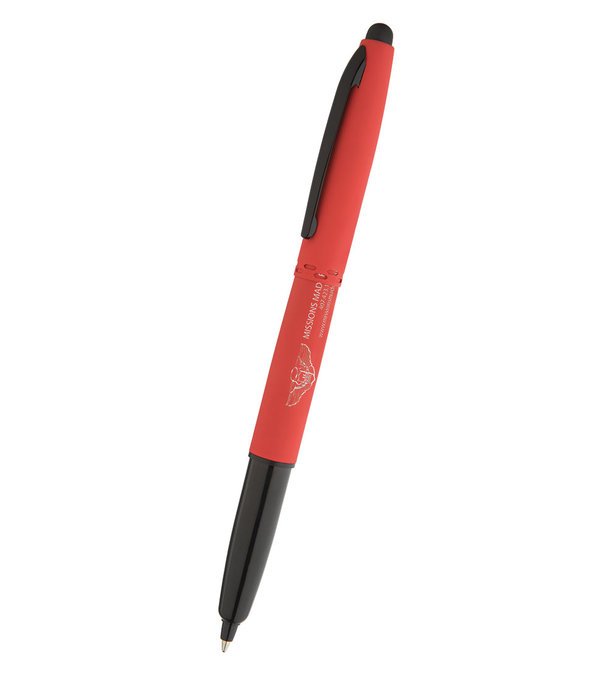 Keeper Soft Touch Triple Function Pen with Light & Stylus